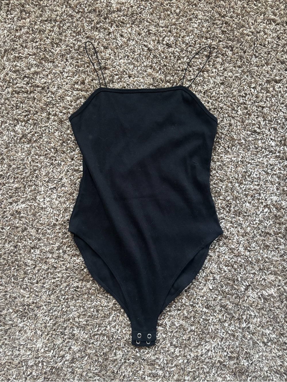 wild fable Black Spaghetti-Strap One-Piece Bodysuit